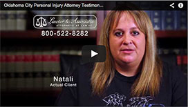 Natali -  I was Injured during a fall and I called Lawter & Associates and someone was at my house within 24 hours.
